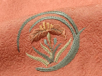 平和屋着物■訪問着 総刺繍 花丸文 金銀糸 正絹 逸品 DABC9165qa