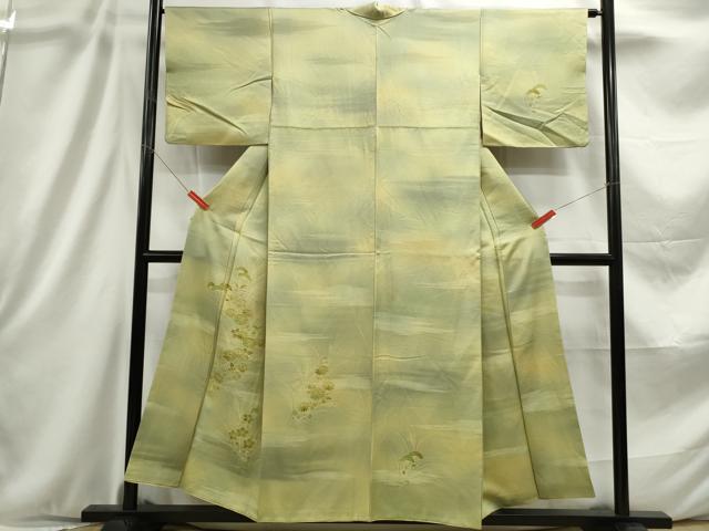 平和屋着物■訪問着 草花文 暈し染め 正絹 逸品 DABC9171qa