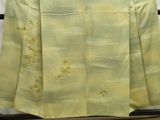 平和屋着物■訪問着 草花文 暈し染め 正絹 逸品 DABC9171qa