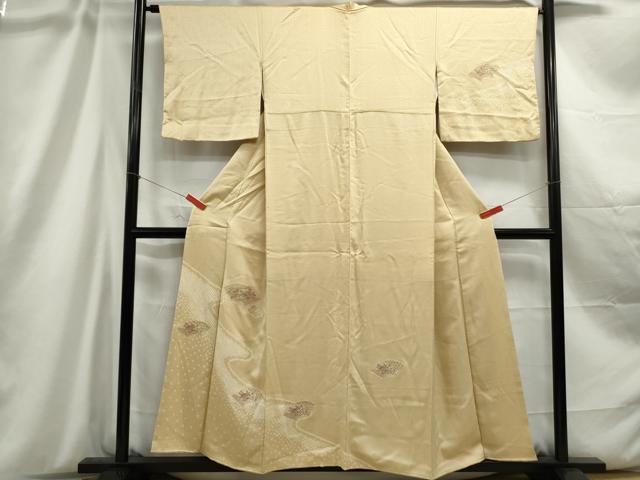 平和屋着物■中国三大刺繍 スワトウ刺繍 汕頭刺繍 訪問着 絞り 地紙花文 正絹 逸品 DABC9180qa