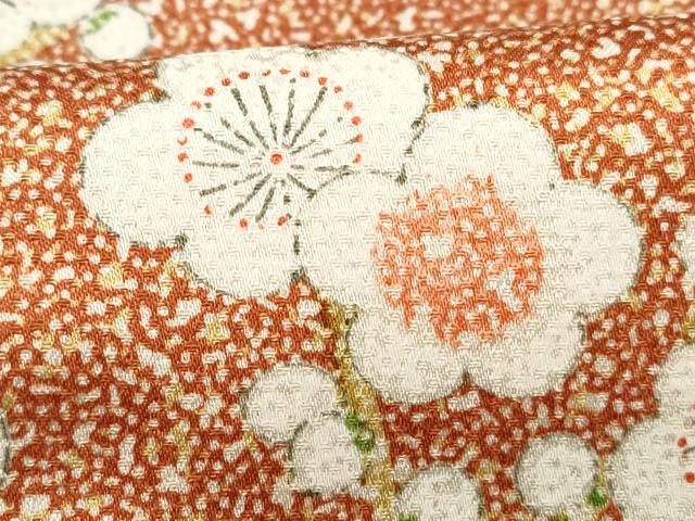 平和屋着物■上質な小紋 枝梅文 正絹 逸品 DABC9193qa