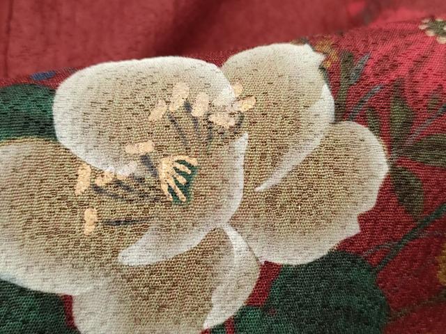 平和屋着物■訪問着 草花文 暈し染め 金彩 正絹 逸品 DABC9198qa