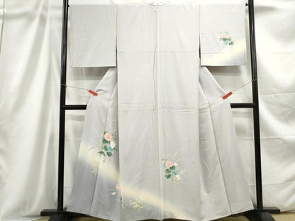 平和屋着物■訪問着 草花文 暈し染め 正絹 逸品 DABC9199qa