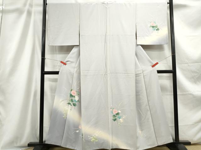 平和屋着物■訪問着 草花文 暈し染め 正絹 逸品 DABC9199qa