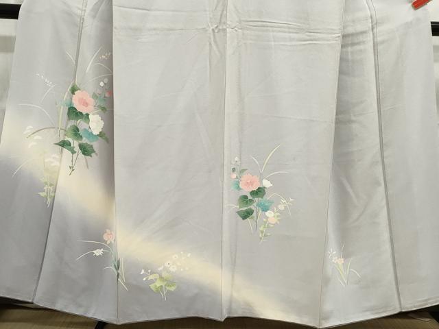 平和屋着物■訪問着 草花文 暈し染め 正絹 逸品 DABC9199qa
