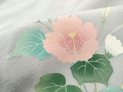 平和屋着物■訪問着 草花文 暈し染め 正絹 逸品 DABC9199qa