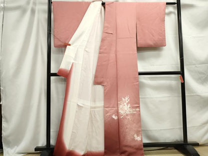 平和屋着物■中国三大刺繍 相良刺繍 総刺繍 色留袖 エ霞花文 暈し染め 金糸 正絹 逸品 DABC9210qa