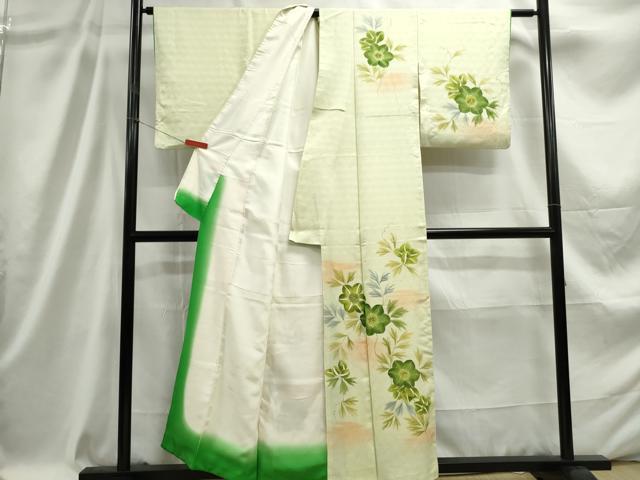 平和屋着物■訪問着 舞花文 暈し染め 正絹 逸品 DABC9214qa