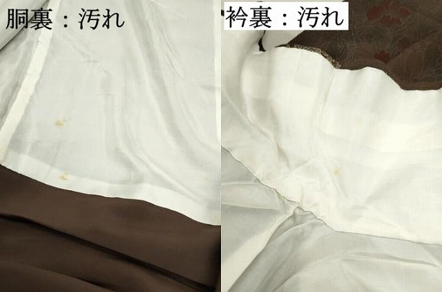 平和屋着物■上質な小紋 草花文 金彩 正絹 逸品 DABC9216qa
