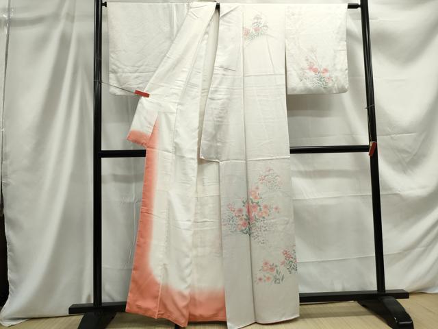 平和屋着物■訪問着 重ね山花文 暈し染め 正絹 逸品 DABC9233qa