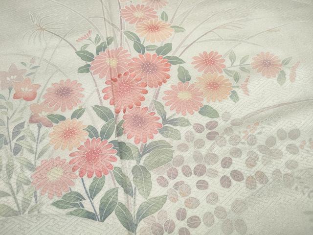 平和屋着物■訪問着 重ね山花文 暈し染め 正絹 逸品 DABC9233qa