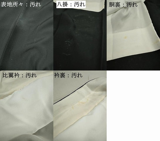 平和屋着物■豪華黒留袖 流水地紙花文 暈し染め 金銀彩 正絹 逸品 DABC9237qa