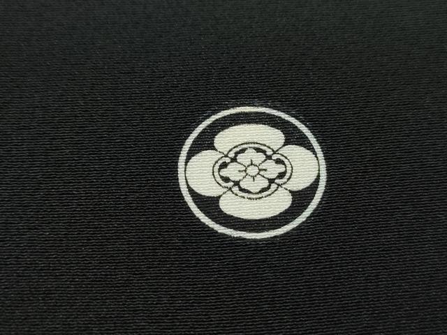 平和屋着物■豪華黒留袖 流水地紙花文 暈し染め 金銀彩 正絹 逸品 DABC9237qa