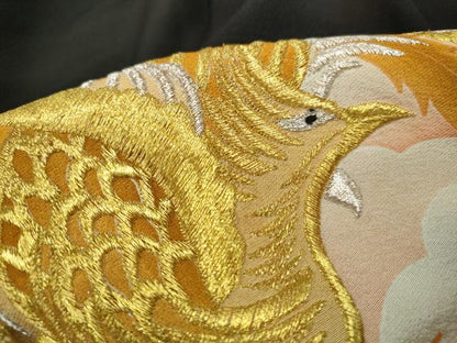 平和屋着物■豪華黒留袖 刺繍 重ね雲鳳凰文 暈し染め 金銀糸 正絹 逸品 DABC9241qa