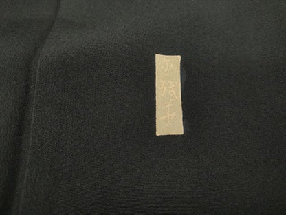 平和屋着物■豪華黒留袖 作家物 地紙宝尽くし花文 金糸 正絹 逸品 DABC9242qa