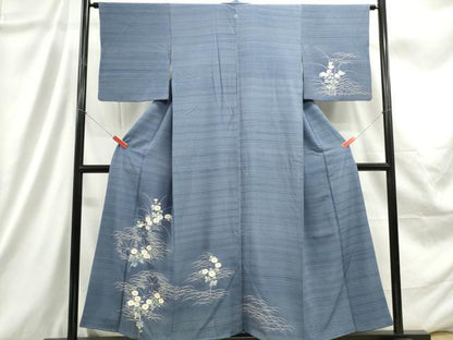 平和屋着物■訪問着　草花文　暈し染め　正絹　逸品　DABC9248qa