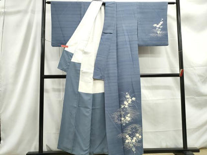 平和屋着物■訪問着　草花文　暈し染め　正絹　逸品　DABC9248qa
