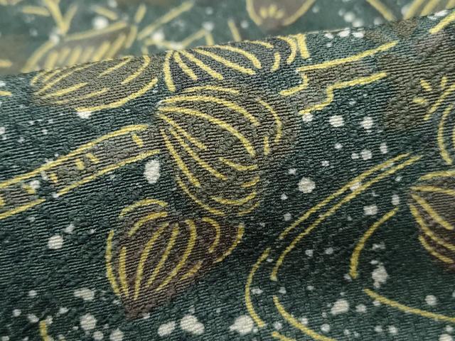平和屋着物■訪問着　霞枝松風景文　金彩　正絹　逸品　DABC9253qa