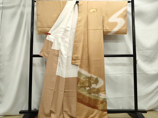 平和屋着物■訪問着　刺繍　浜松文　暈し染め　金彩　正絹　逸品　DABC9254qa