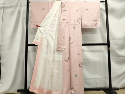 平和屋着物■上質な小紋　孔雀文　正絹　逸品　DABC9257qa