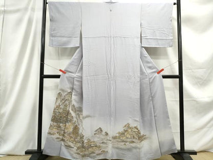 平和屋着物■豪華色留袖 風景文 暈し染め 金銀彩 正絹 逸品 DABC9259qa