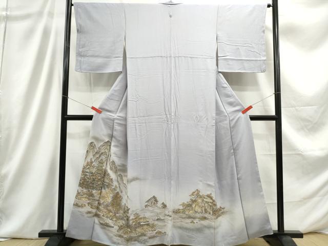 平和屋着物■豪華色留袖 風景文 暈し染め 金銀彩 正絹 逸品 DABC9259qa