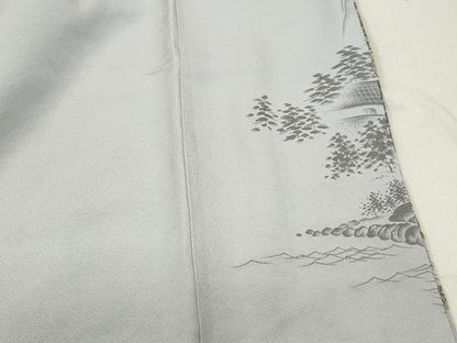 平和屋着物■豪華色留袖 風景文 暈し染め 金銀彩 正絹 逸品 DABC9259qa