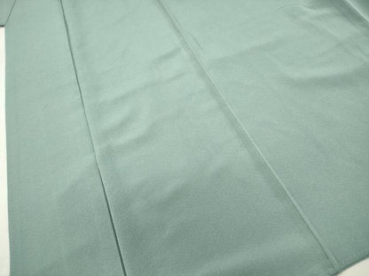 平和屋着物■上質な色無地　水浅葱色　正絹　逸品　DABC9275qa