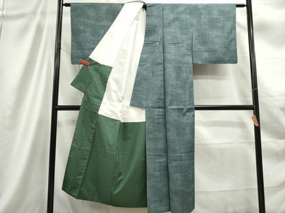 平和屋着物■上質な紬　霞文　正絹　逸品　DABC9279qa