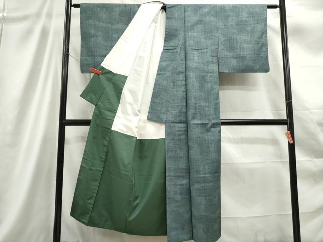 平和屋着物■上質な紬　霞文　正絹　逸品　DABC9279qa