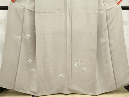 平和屋着物■訪問着　舞花文　金彩　正絹　逸品　DABC9298qa
