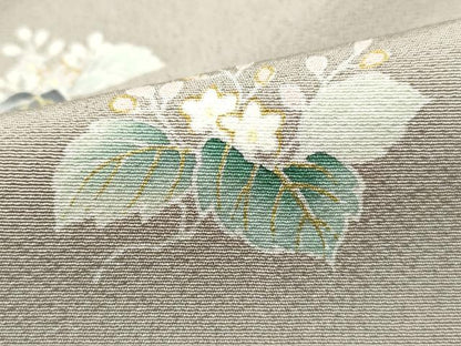 平和屋着物■訪問着　舞花文　金彩　正絹　逸品　DABC9298qa