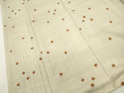 平和屋着物■上質な紬 ドット 正絹 逸品 DABC9301qa