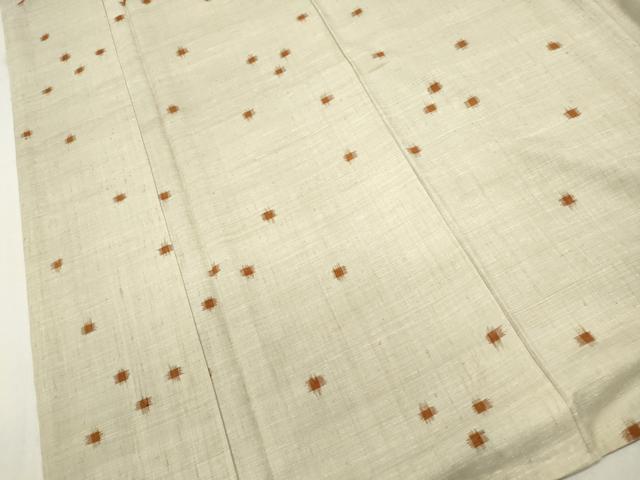 平和屋着物■上質な紬 ドット 正絹 逸品 DABC9301qa