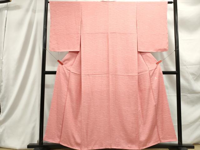 平和屋着物■伝統工芸士 染谷梅治　江戸小紋　霞芝文　正絹　逸品　DABC9334qa