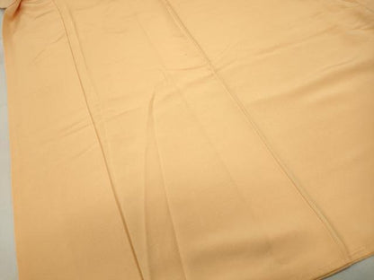 平和屋着物■上質な色無地　萱草色　正絹　逸品　DABC9360qa