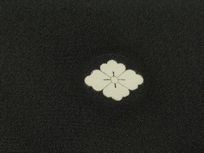 平和屋着物■豪華黒留袖 風景花文 松竹梅 銀彩 正絹 逸品 DABC9362qa
