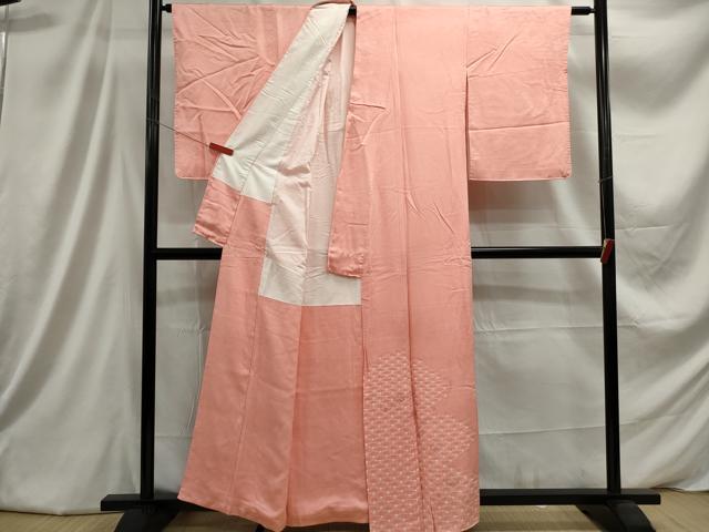 平和屋着物■中国三大刺繍 相良刺繍 色留訪問着 絞り 扇面文 金糸 正絹 逸品 DABC9365qa