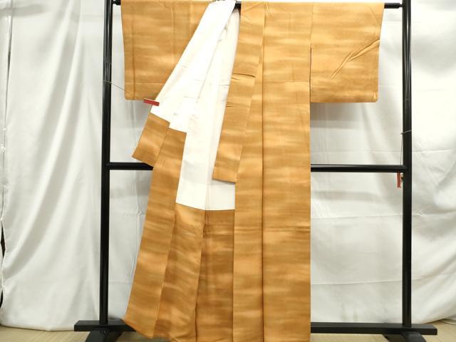 平和屋着物■上質な小紋　霞文　暈し染め　正絹　逸品　DABC9368qa