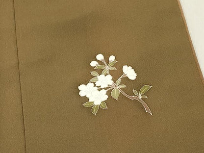 平和屋着物■豪華色留袖　駒刺繍　人物花文　暈し染め　金糸　正絹　逸品　DABC9374qa
