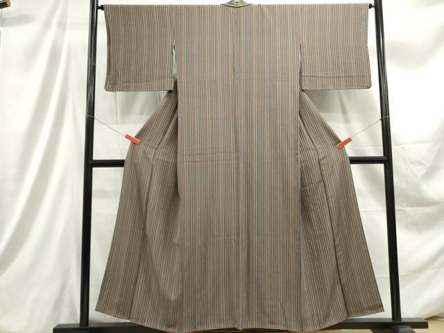 平和屋着物■上質な小紋　間道　正絹　逸品　DABC9378qa