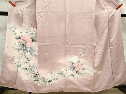 平和屋着物■訪問着 手描き 枝花文 暈し染め 正絹 逸品 DABC9399qa