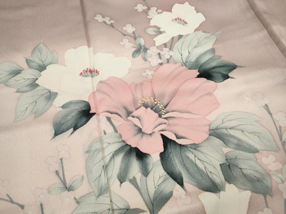 平和屋着物■訪問着 手描き 枝花文 暈し染め 正絹 逸品 DABC9399qa