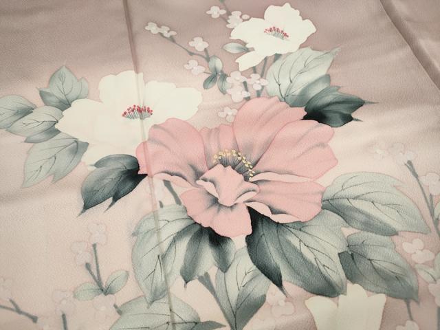 平和屋着物■訪問着 手描き 枝花文 暈し染め 正絹 逸品 DABC9399qa