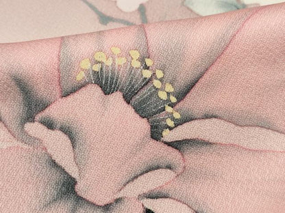 平和屋着物■訪問着 手描き 枝花文 暈し染め 正絹 逸品 DABC9399qa