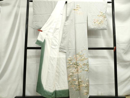 平和屋着物■訪問着 浜松文 金彩 正絹 逸品 DABC9405qa