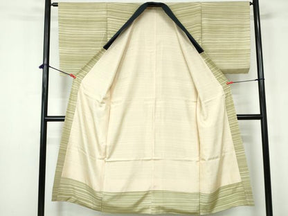 平和屋着物■長襦袢　袷　霞横段文　暈し染め　正絹　逸品　DABC9430qa
