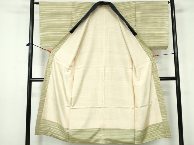 平和屋着物■長襦袢　袷　霞横段文　暈し染め　正絹　逸品　DABC9430qa