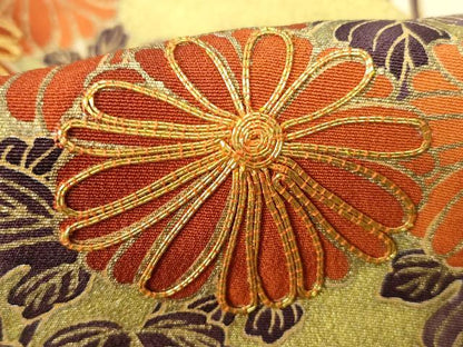 平和屋着物■豪華黒留袖　作家物　駒刺繍　立波地紙花文　金彩　正絹　逸品　DABC9438qa