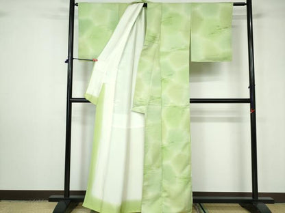 平和屋着物■上質な小紋 霞文 正絹 逸品 DABC9446qa